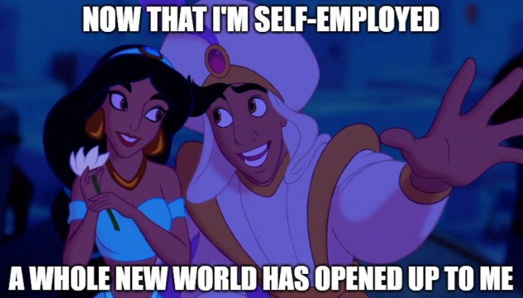 Self employed memes - aladdin - a whole new world